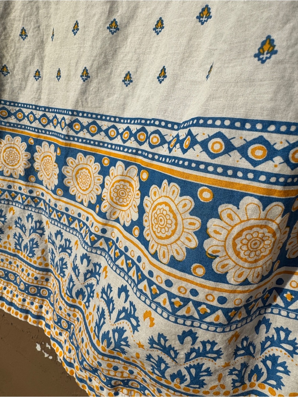 J. Crew Yellow Floral Swimsuit with Blue Accents - Picture 6 of 7